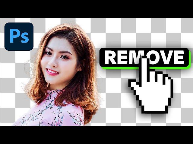 How To Remove a Background With 1 Click in Photoshop (EASY)