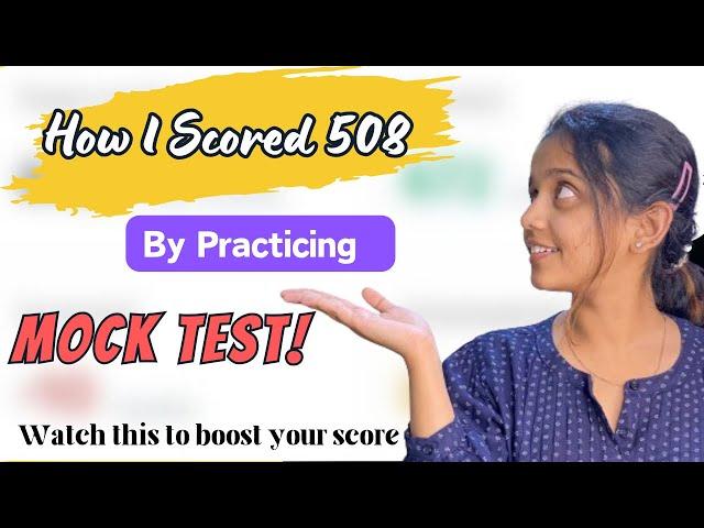 How I Improved My MOCK TEST Score 🩺| NEET 2020 Journey Glimpse 