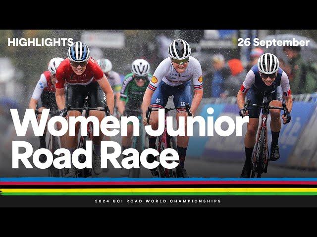 Women Junior Road Race highlights | 2024 UCI Road World Championships