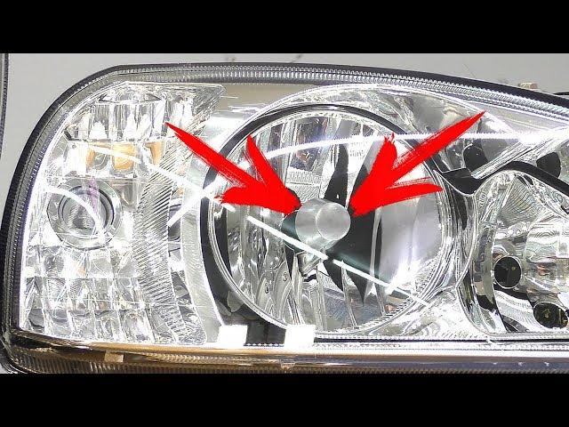 Test. What happens if you remove the end cap from the headlight. Check on the headlamp Lada Kalina.