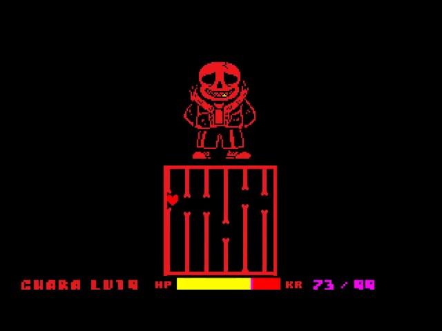 underFell Sans Genocide battle![undertale fangame]