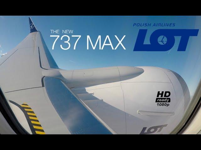 LOT Polish Airlines 737MAX Inaugral *FULLFLIGHT* London-Warsaw