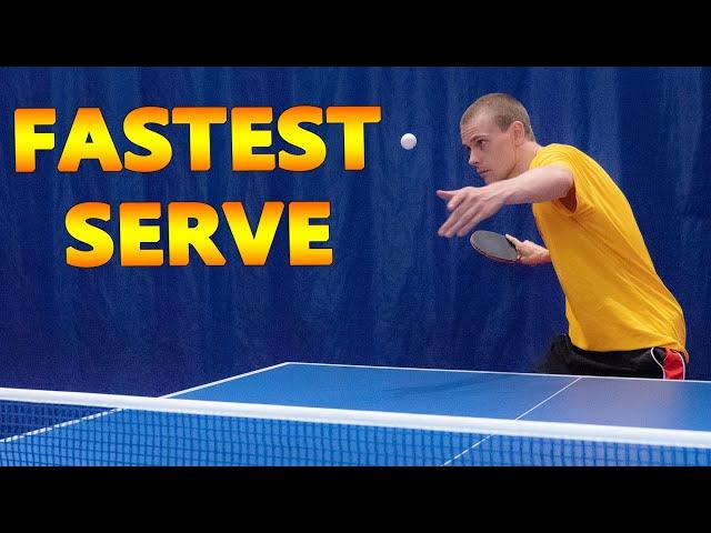 World's Fastest Table Tennis Serve