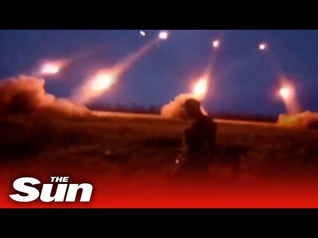 Ukraine fires MLRS artillery at Russian positions near Bakhmut