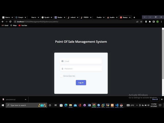 POS MANAGEMENT SYSTEM IN PHP/MYSQL | Free source code