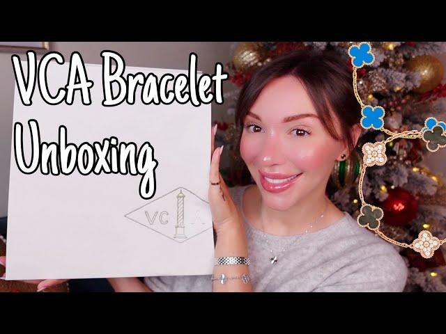 Van Cleef 5 Motif Alhambra Bracelet Unboxing VCA & Cartier Fine Jewelry Collection Vlogmas