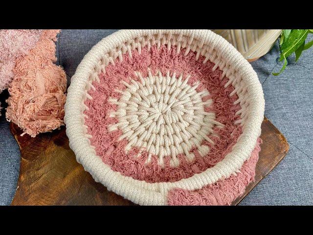 How to Make a Coiled Basket | New Design