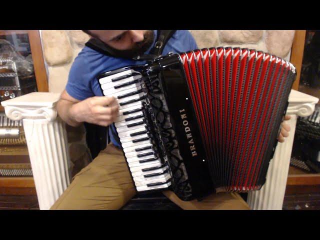 NEW Black Brandoni 75C Liberty Piano Accordion LMM 37 96 $4299