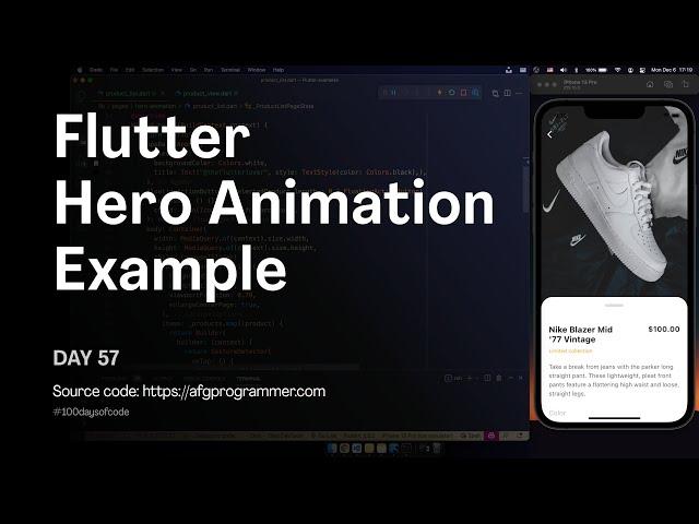 Flutter UI | Product View Page with Hero Animation - Day 57