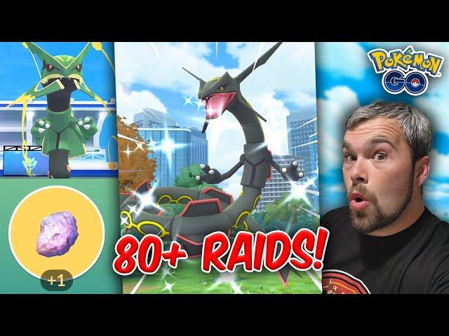 Mega Rayquaza Raid Day! Over 80 Raids and THIS is what we got! (Pokémon GO)