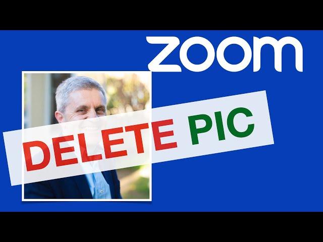 How to Delete Profile Pic in Zoom