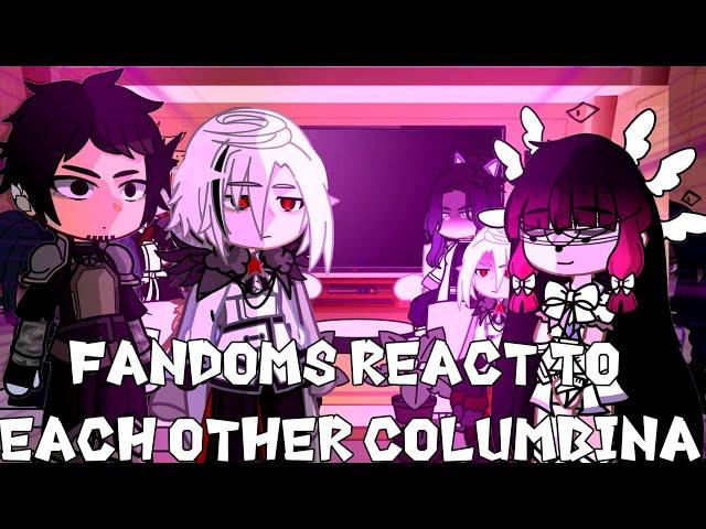 Fandoms react to each other Columbina // Genshin Impact 5.0 // Gacha React