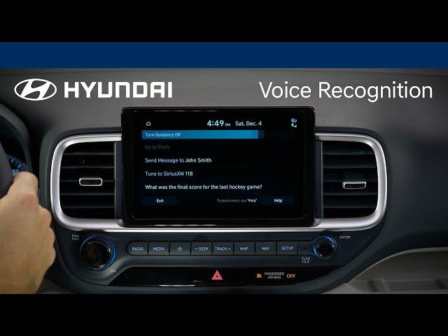 Voice Recognition | Hyundai