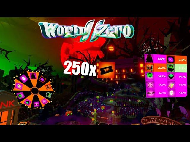 World Zero | Spinning Halloween Prize Wheel 250 Times