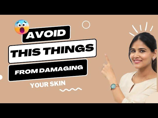  STOP Damaging Your Skin || Dr. Priyanka Reddy || DNA Skin Clinic || skin barrier damage repair