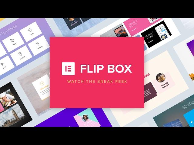 Elementor Flip Box Sneak Peek (New Pro Feature)