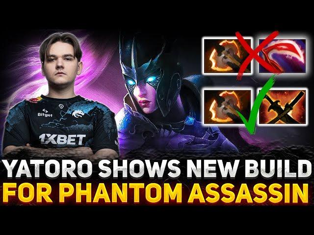 YATORO Shows NEW BUILD For Phantom Assassin | Dota 2 Phantom Assassin 7.36c
