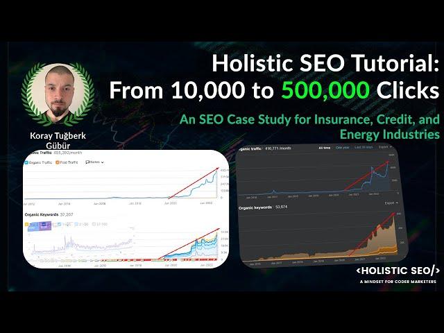 Holistic SEO Tutorial Step by Step and Case Study: From 10,000 to 500,000 Organic Clicks a Month