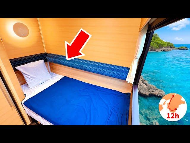 24 Hours in a First Class Room on Japan's Sleeper Train  West Express Ginga | Solo Travel Vlog