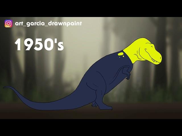 Evolution of the T. rex Throughout history - 2D animation / ART-uro