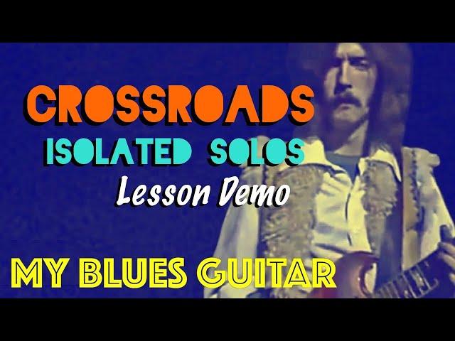 Eric Clapton Crossroads Solos Demo - Lessons patreon.com/mybluesguitar