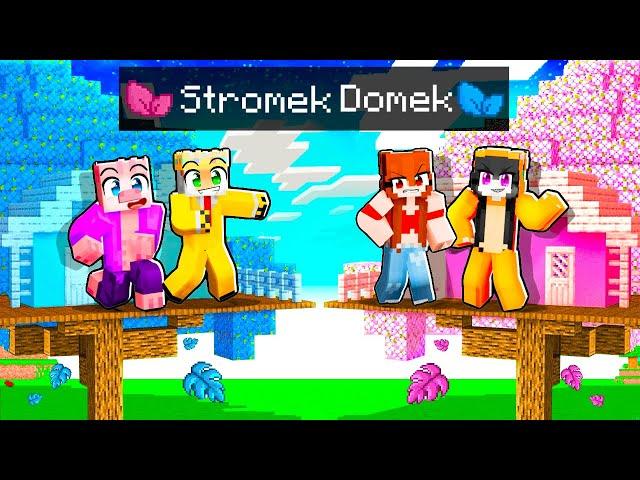 KLUCI vs HOLKY Staví DOMKY na STROMECH v Minecraftu!