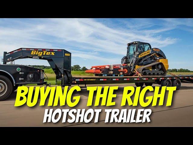 Buying a Hotshot Trucking Trailer….