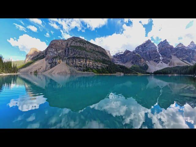 A Fish Vacation in Moraine Lake, Banff National Park, Alberta, Canada