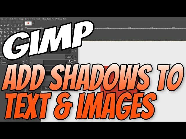 How To Add A Shadow To Text Or An Image In Gimp 2.10 Tutorial | Gimp Basics For Beginners