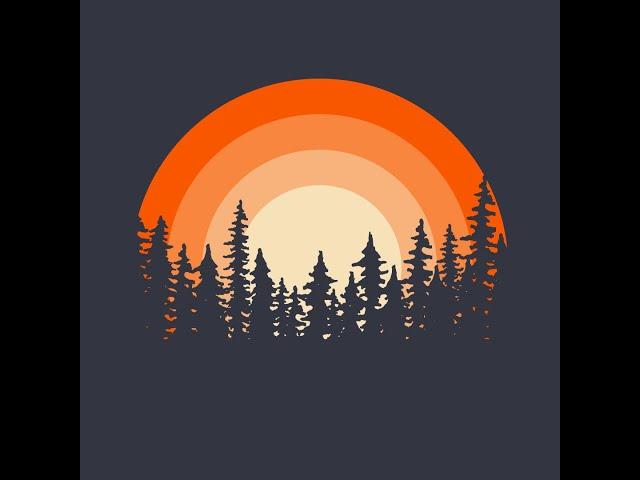 How to create multiple offset sunset in Illustrator with 1 Tool - Astute Graphics Quick Tip #Shorts