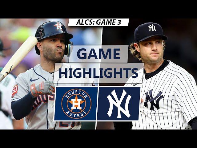 Houston Astros vs. New York Yankees Highlights | ALCS Game 3