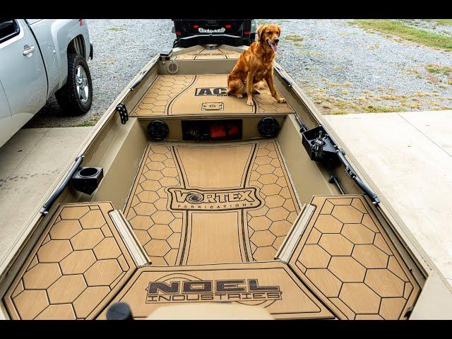 I FINALLY GOT CUSTOM BOAT DECKING IN MY DUCK BOAT!!