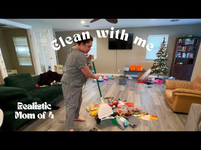 Clean With Me | A Realistic Day in the Life of a Mom of 4