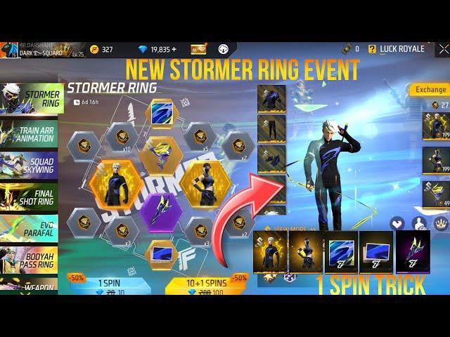 NEW STORMER RING EVENT | NEW RING EVENT SPIN TRICK | FREEFIRE NEW EVENT | FF NEW EVENT #freefire