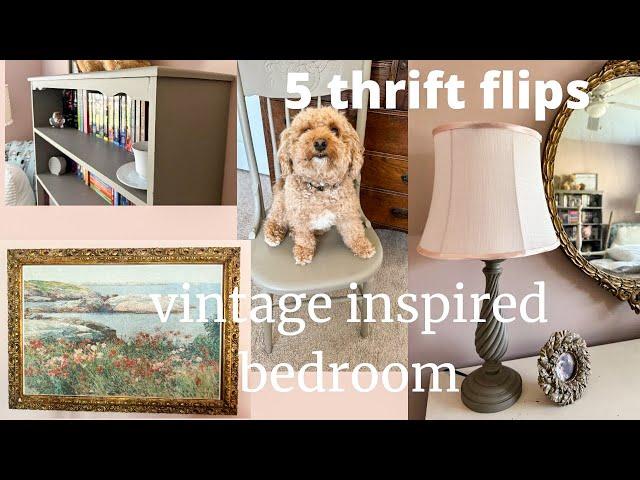 Vintage Inspired Bedroom | Thrift Flips for our home