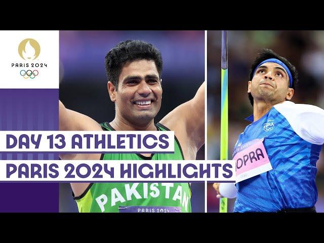 Neeraj wins silver in Men’s Javelin, Nadeem breaks Olympic record on Day 13 | Paris 2024 Highlights