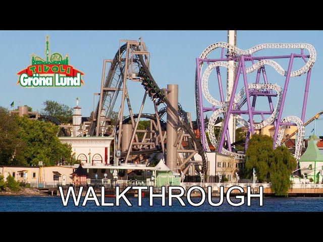 Gröna Lund Walkthrough 2023 - 4K [with Captions] 