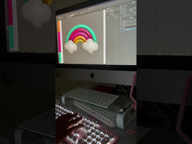 3D Design In Illustrator #adobeillustrator  #3ddesign #3deffect  #3drender