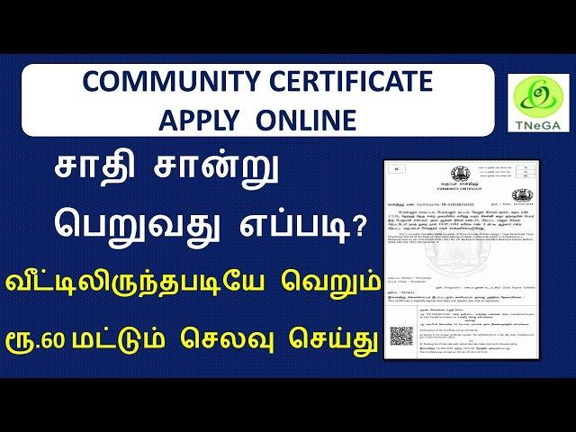 Community Certificate Apply Online in Tamil | TNeGA | ஜாதி சான்றிதழ் பெறுவது எப்படி?| level2clever