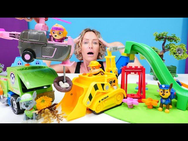 Spielzeugvideo mit Nicole - Einsatz für die Paw Patrol - Sturm in der Lego Duplo Stadt