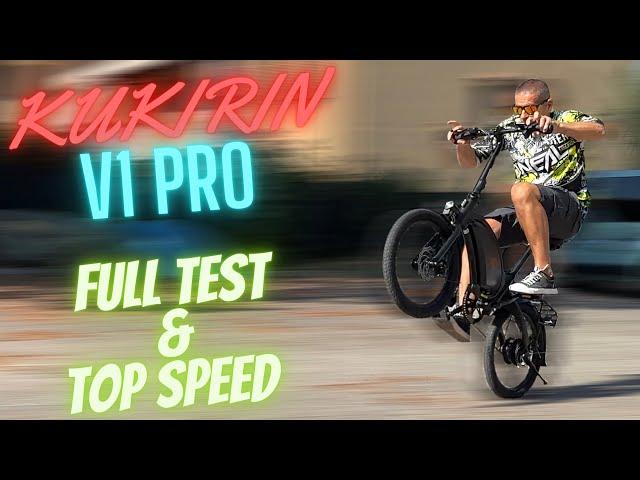 KUKIRIN V1 PRO - THE BEST PORTABLE ELECTRIC BIKE - UNBOXING, ASSEMBLY, TEST & TOP SPEED