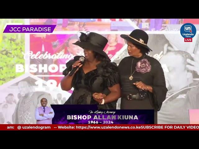 EMOTIONAL! Rev. Kathy Kiuna's Final Tribute to Her Lovely Husband Bishop Allan Kiuna