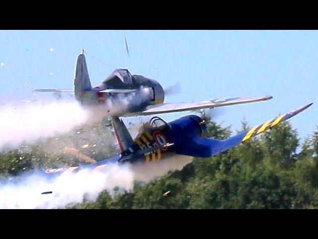 Midair Collision Austrian WW2 Fighters