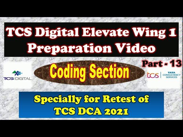 coding questions for tcs digital | tcs digital capability assessment 2021 coding questions |