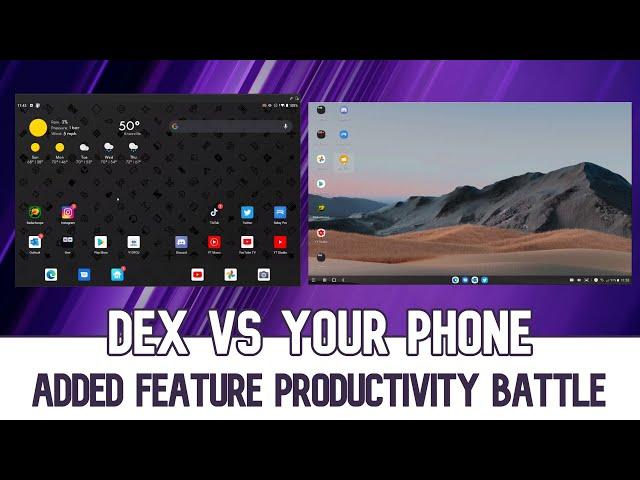 Samsung Dex vs Your Phone | Z Fold 2 vs Surface Duo