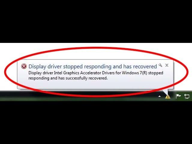 how to fix display driver stopped responding and has recovered windows 7