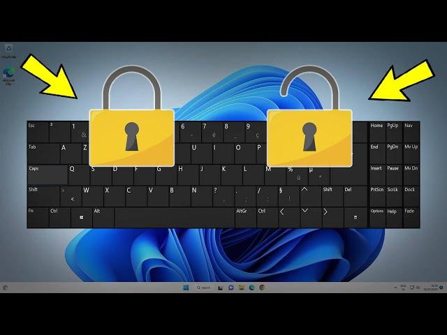 How to Lock & Unlock Keyboard in Windows 11 / 10 / 8 / 7 | Turn On / Off keyboard lock  /  ⌨️