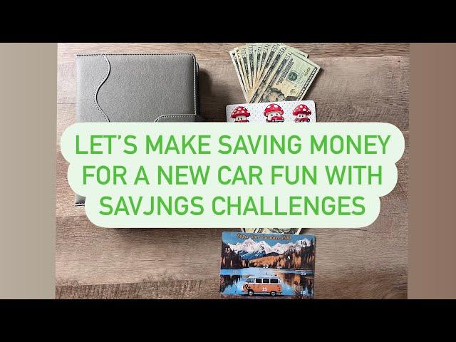 Playing Savings Challenges To Help Save For A New Car || Saving Money Doesn't Have To Be Boring ||