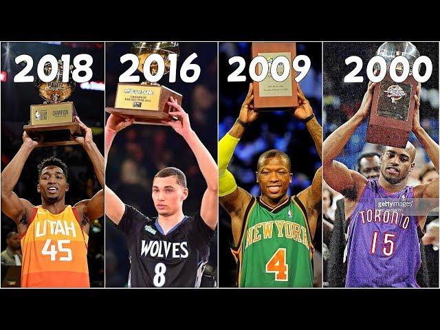 Top 10 DUNKS of NBA Slam Dunk Winners