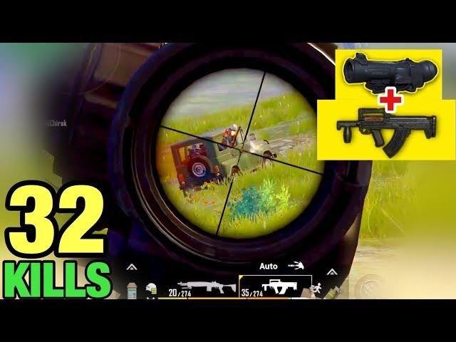 CHALLENGE - GROZA + FULL 6x SCOPE | 32 KILLS SOLO VS SQUAD | PUBG MOBILE TACAZ